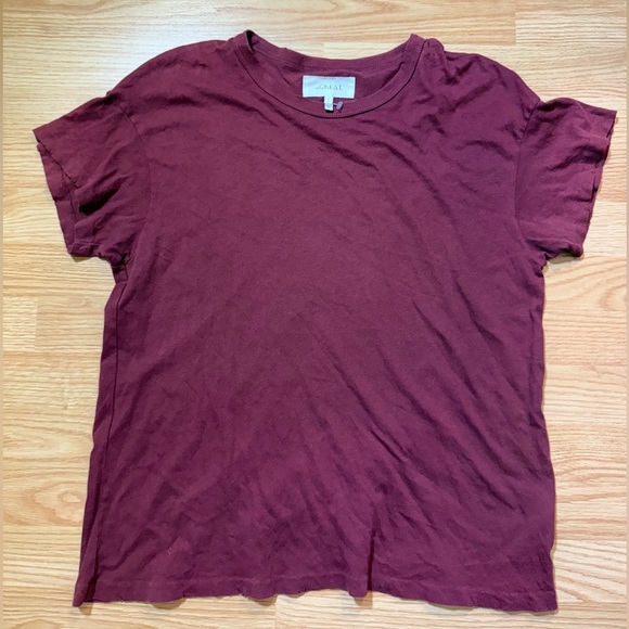 The Great Burgundy T-Shirt Size Sz 1 - Picture 1 of 7